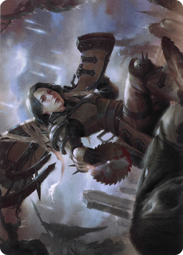 Sawblade Slinger // Sawblade Slinger (AVOW-054) - Crimson Vow Art Series (Borderless) Foil