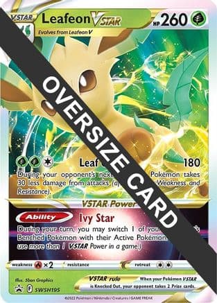 Leafeon VSTAR SWSH195 SWSH195- Jumbo Cards Holofoil