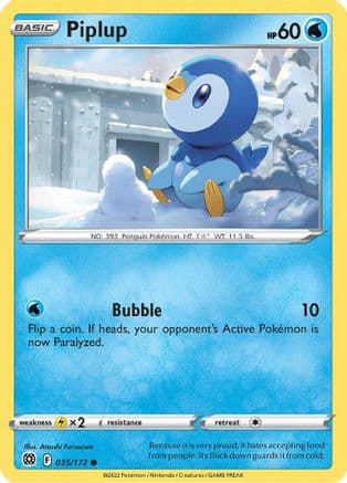 Piplup 035/172 - SWSH09 Brilliant Stars