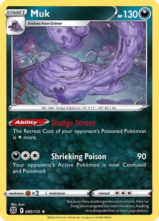 Muk 085  SWSH09 Brilliant Stars - Rare