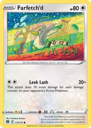 Farfetch'd 115  - Reverse Holofoil SWSH09 Brilliant Stars - Common