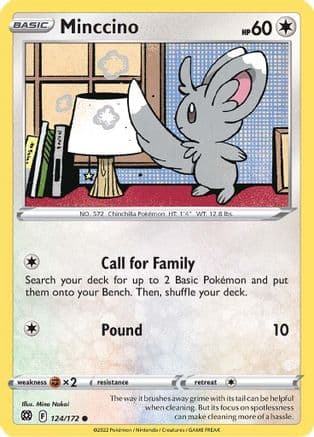 Minccino 124/172 - SWSH09 Brilliant Stars