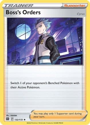 Boss's Orders 132/172 - SWSH09 Brilliant Stars Holofoil