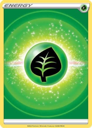 Grass Energy (2022 Unnumbered)  - Reverse Holofoil SWSH09 Brilliant Stars - Common