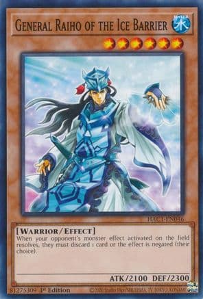 General Raiho of the Ice Barrier | Common (HAC1-EN046) [Hidden Arsenal: Chapter 1]