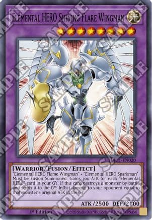 Elemental HERO Shining Flare Wingman [HAC1-EN020] Common