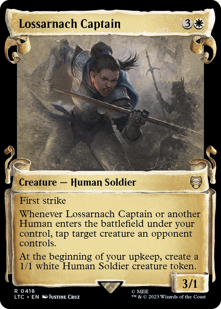 Lossarnach Captain [The Lord of the Rings: Tales of Middle-Earth Commander Showcase Scrolls] Foil