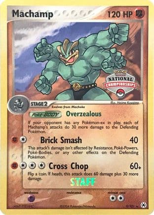Machamp (National Championships) [Staff] 9/101 - League & Championship Cards