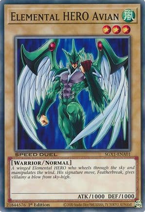 Elemental HERO Avian [SGX1-ENA01] Common