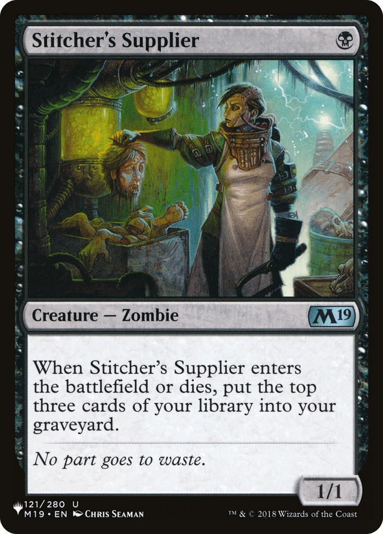 Stitcher's Supplier |  (M19-121) [The List]