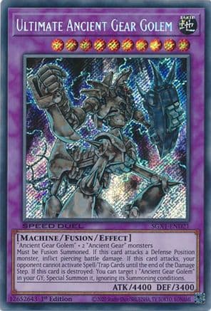 Ultimate Ancient Gear Golem [SGX1-END21] Secret Rare