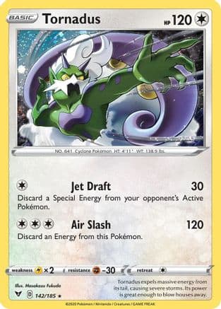 Tornadus (Cosmos Holo) 142/185 - Blister Exclusives Holofoil