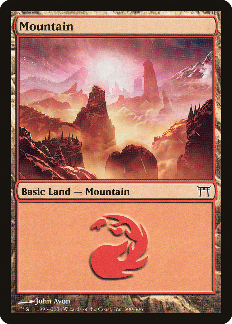 Mountain (300) [Champions of Kamigawa] Foil