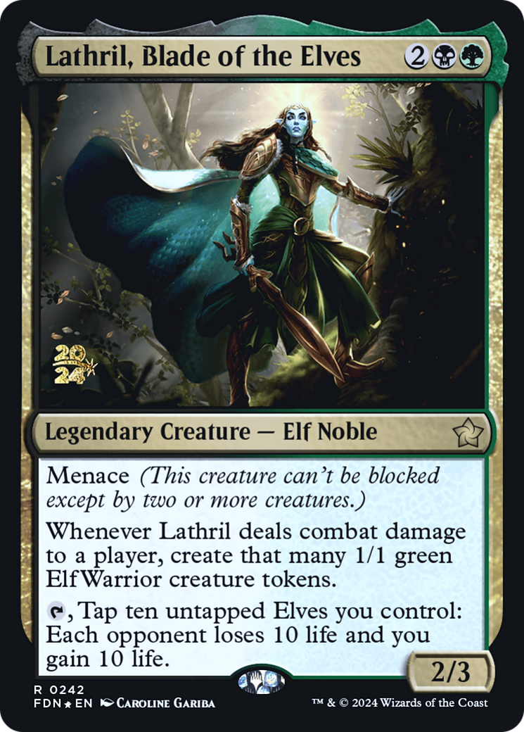 Lathril, Blade of the Elves (-242) - Prerelease Cards Foil