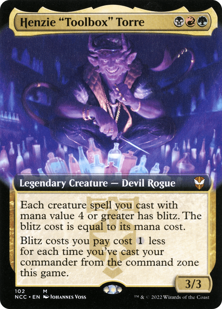 Henzie "Toolbox" Torre (Extended Art) [Streets of New Capenna Commander] Foil