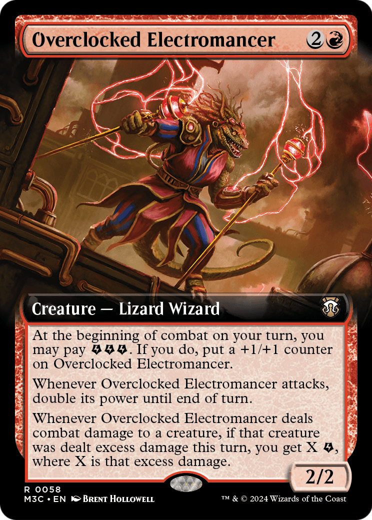 Overclocked Electromancer (Extended Art) [Modern Horizons 3 Commander] Foil