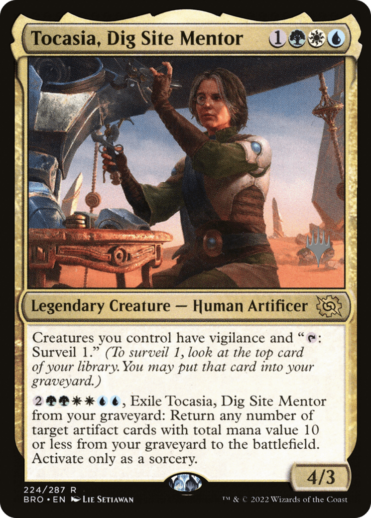 Tocasia, Dig Site Mentor (Promo Pack) [The Brothers' War Promos] Foil