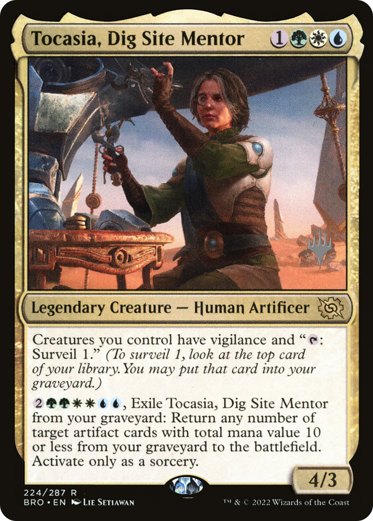 Tocasia, Dig Site Mentor (Promo Pack) [The Brothers' War Promos] Foil