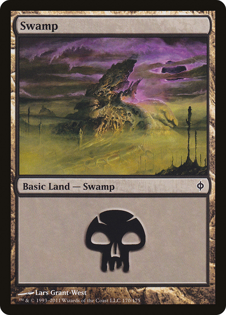 Swamp (170) [New Phyrexia] Foil