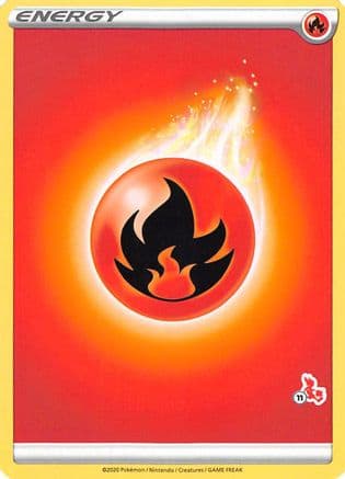 Fire Energy (#11 Cinderace Stamped)  Battle Academy 2022 - Promo