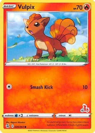 Vulpix (# Cinderace Stamped) 29/264 - Battle Academy 2022