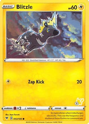 Blitzle (# Pikachu Stamped) 53/185 - Battle Academy 2022