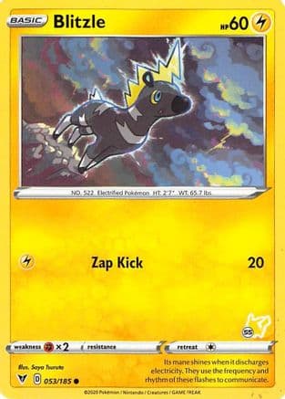Blitzle (# Pikachu Stamped) 53/185 - Battle Academy 2022