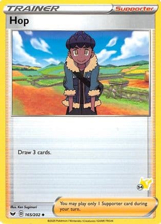 Hop - 165/202 (#54 Pikachu Stamped)/202  Battle Academy 2022 - Promo