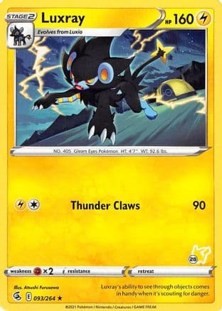 Luxray (# Pikachu Stamped) 93/264 - Battle Academy 2022