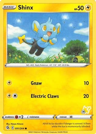 Shinx (# Pikachu Stamped) 91/264 - Battle Academy 2022