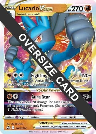 Lucario VSTAR SWSH214- Jumbo Cards Holofoil