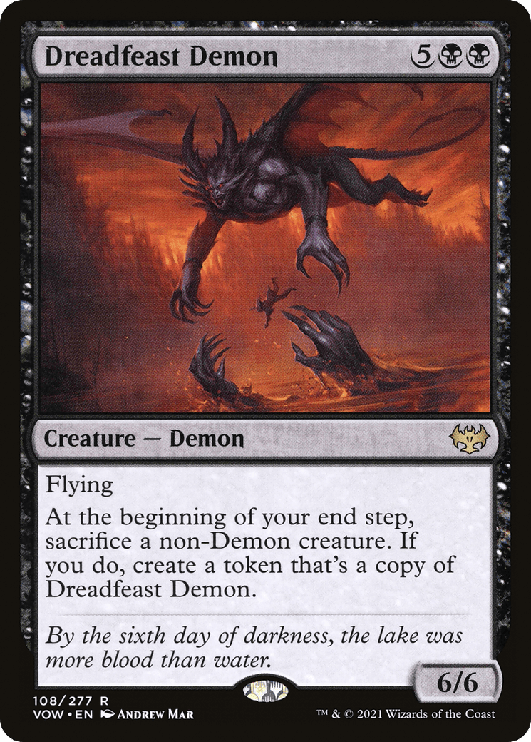 Dreadfeast Demon [Innistrad: Crimson Vow] Foil