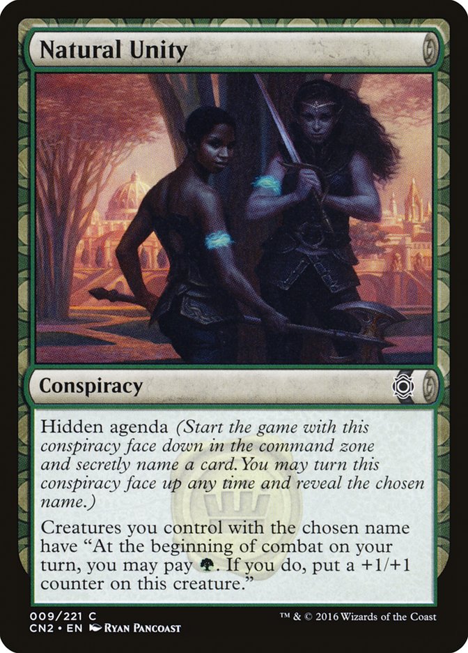 Natural Unity 9/221 (Conspiracy: Take the Crown)  - Foil
