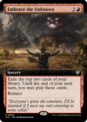 Embrace the Unknown (Extended Art) [Outlaws of Thunder Junction Commander]