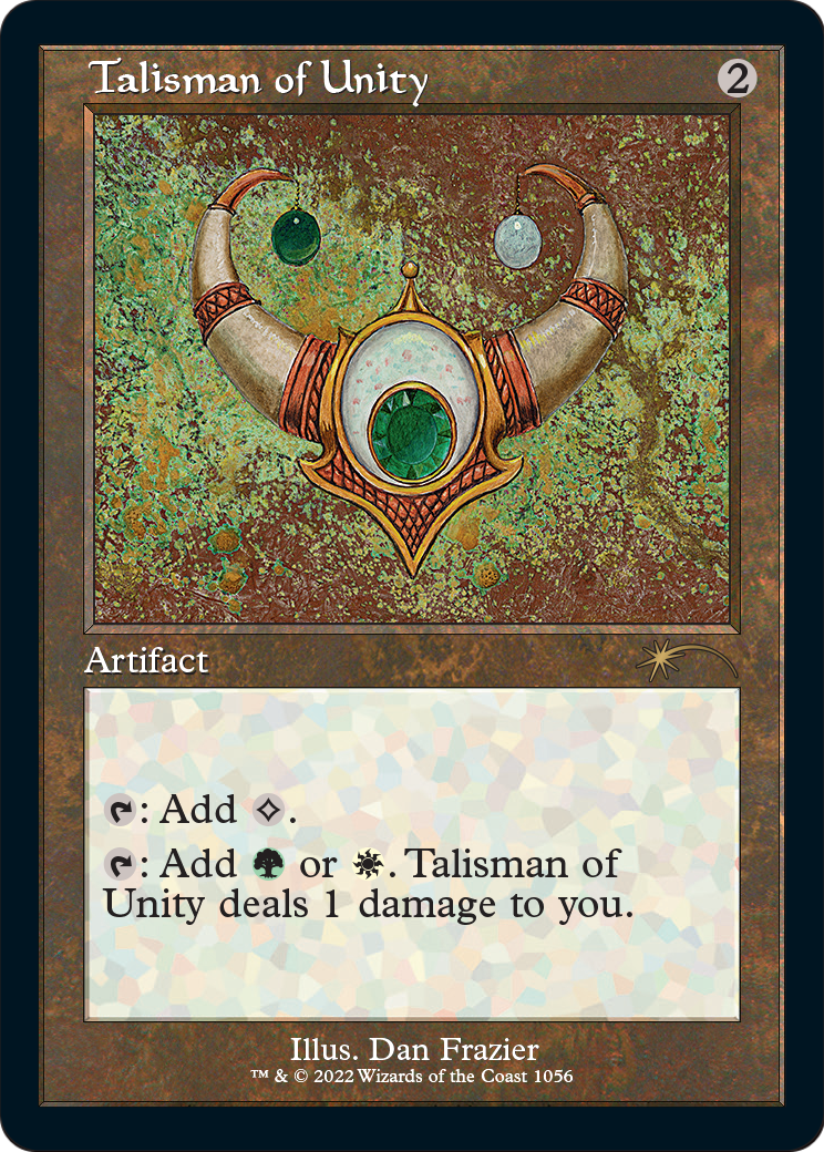 Talisman of Unity (Retro Frame) (Foil Etched) (1056) [Secret Lair Drop Series]  Foil