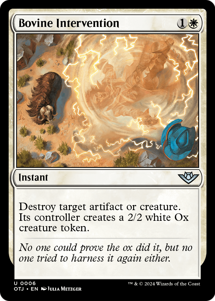 Bovine Intervention [Outlaws of Thunder Junction] Foil