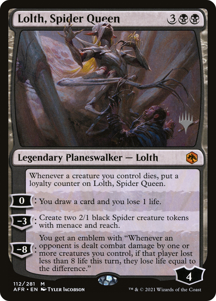 Lolth, Spider Queen (Promo Pack) [Dungeons & Dragons: Adventures in the Forgotten Realms Promos] Foil