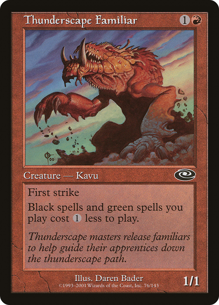 Thunderscape Familiar [Planeshift] Foil