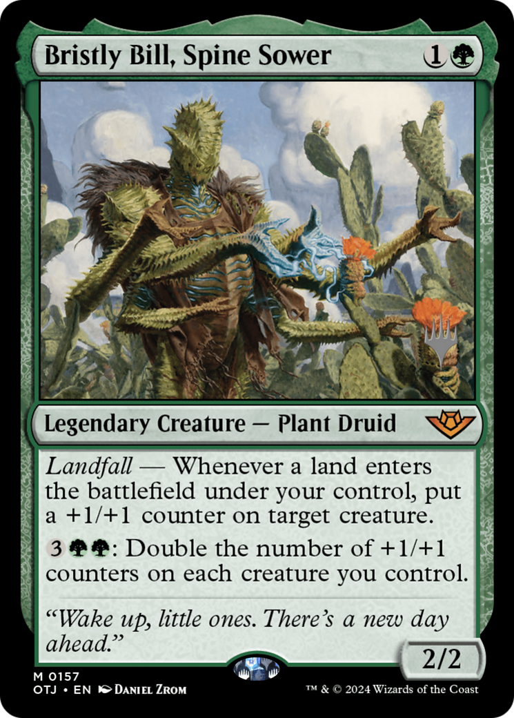 Bristly Bill, Spine Sower (Promo Pack) [Outlaws of Thunder Junction Promos] Foil