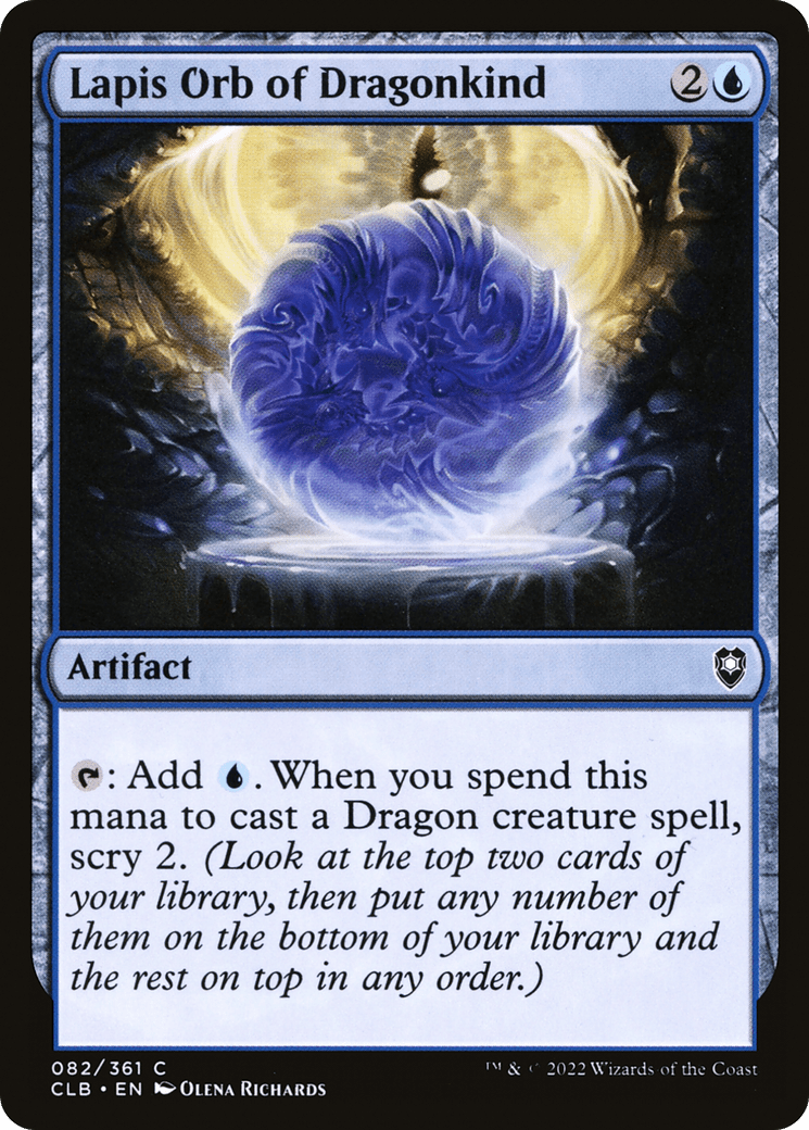 Lapis Orb of Dragonkind [Commander Legends: Battle for Baldur's Gate] Foil