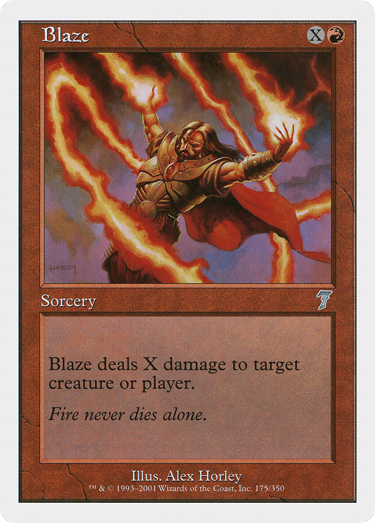 Blaze [Seventh Edition] Foil