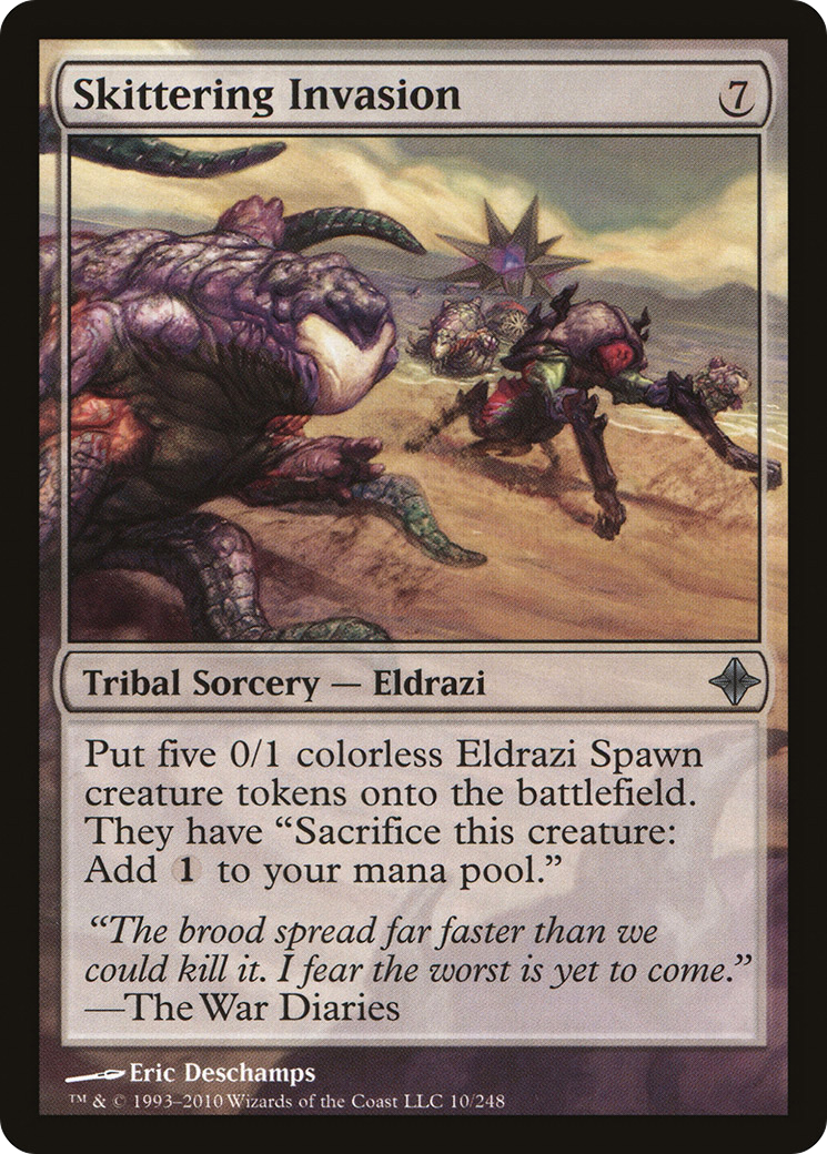 Skittering Invasion [Rise of the Eldrazi] Foil