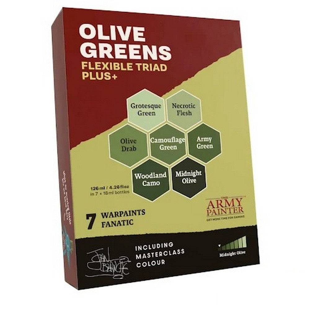 The Army Painter | Flexible Triad PLUS+ | Olive Greens