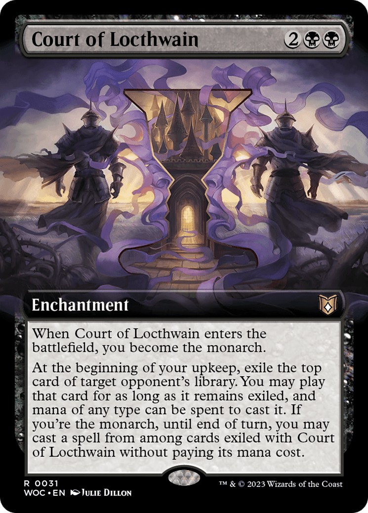 Court of Locthwain (Extended Art) [Wilds of Eldraine Commander] Foil
