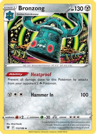 Bronzong 112/189 - SWSH10 Astral Radiance Reverse Holofoil