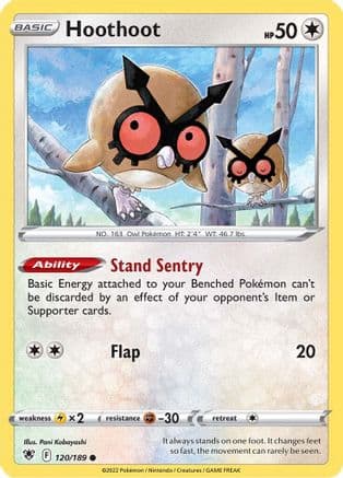 Hoothoot 120/189 - SWSH10 Astral Radiance Reverse Holofoil