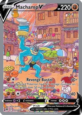 Machamp V (Alternate Full Art) 172/189 - SWSH10 Astral Radiance Holofoil