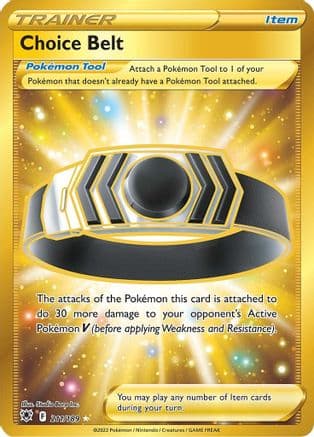 Choice Belt (Secret) 211/189 - SWSH10 Astral Radiance Holofoil