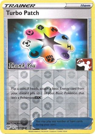 Turbo Patch (Pokemon League) [Thank You] 172/189 - League & Championship Cards Reverse Holofoil