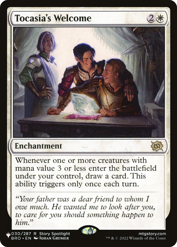Tocasia's Welcome |  (BRO-30) [The List]